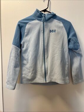Helly Hansen Two-Tone Light Blue Kids Fleece Zip Jacket